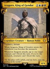 (448)■ショーケース■《ゴンドールの王、アラゴルン/Aragorn, King of Gondor》[LTC] 金R