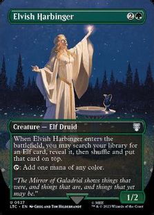 (527)■ボーダーレス■《エルフの先触れ/Elvish Harbinger》[LTC] 緑U