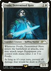 【Foil】《固き決意の英雄、フロド/Frodo, Determined Hero》(その他プロモ)[流星マーク] 白