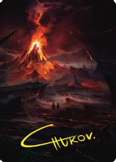 【箔押し】(080)【アート・カード】ゴルゴロスの谷[LTR]