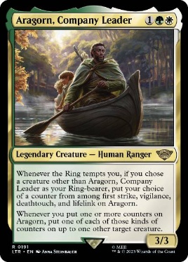 (191)《一行のリーダー、アラゴルン/Aragorn, Company Leader》[LTR] 金R