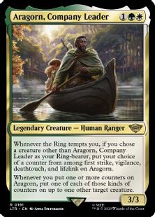 (191)《一行のリーダー、アラゴルン/Aragorn, Company Leader》[LTR] 金R