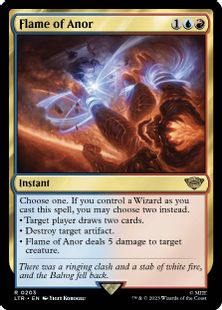 【Foil】(203)■プレリリース■《アノールの焔/Flame of Anor》[LTR] 金R