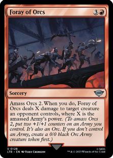 (128)《オークの急襲/Foray of Orcs》[LTR] 赤U