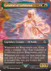 【Foil】(446)■ボーダーレス■《ロスロリアンのガラドリエル/Galadriel of Lothlórien》[LTR-BF] 金R