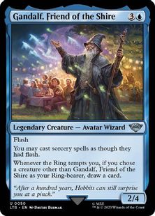 (050)《ホビット庄の友、ガンダルフ/Gandalf, Friend of the Shire》[LTR] 青U