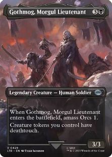(429)■ボーダーレス■《モルグルの副官、ゴスモグ/Gothmog, Morgul Lieutenant》[LTR-BF] 黒U