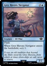 【Foil】(053)《灰色港の航海士/Grey Havens Navigator》[LTR] 青C