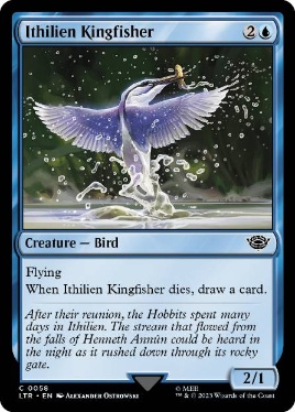 (058)《イシリアンのカワセミ/Ithilien Kingfisher》[LTR] 青C