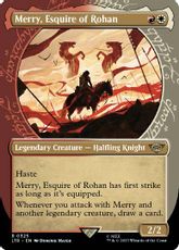 【Foil】(325)■ショーケース■《ローハン王家の小姓、メリー/Merry, Esquire of Rohan》[LTR-BF] 金R