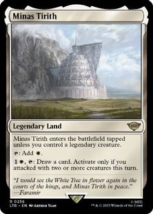 【Foil】(256)《ミナス・ティリス/Minas Tirith》[LTR] 土地R