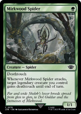 (178)《闇の森の蜘蛛/Mirkwood Spider》[LTR] 緑C