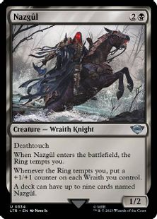 【Foil】(334)《ナズグル/Nazgûl》[LTR-BF] 黒U