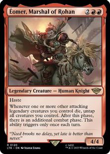 (120)《ローハンの軍団長、エオメル/Éomer, Marshal of Rohan》[LTR] 赤R