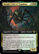 【Foil】(374)■拡張アート■《ウンゴリアントの末裔、シェロブ/Shelob, Child of Ungoliant》[LTR-BF] 金R