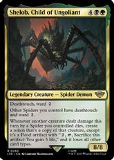 【Foil】(230)■プレリリース■《ウンゴリアントの末裔、シェロブ/Shelob, Child of Ungoliant》[LTR] 金R