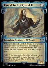 (500)■ショーケース■《裂け谷の王、エルロンド/Elrond, Lord of Rivendell》[LTR-BF] 青U