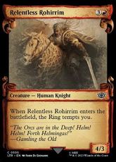 【銀幕・Foil】(595)■ショーケース■《容赦なきロヒアリム/Relentless Rohirrim》[LTR-BF] 赤C