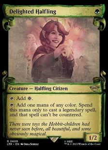 (609)■ショーケース■《喜ぶハーフリング/Delighted Halfling》[LTR-BF] 緑R