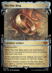 【銀幕・Foil】(697)■ショーケース■《一つの指輪/The One Ring》[LTR-BF] 茶R