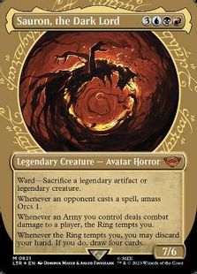 サージ・Foil】(821)□ショーケース□《冥王、サウロン/Sauron, the 