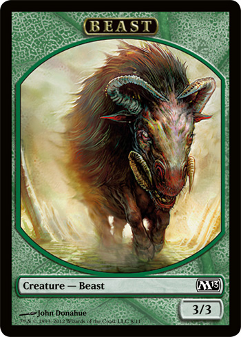 (008)《ビーストトークン/Beast Token》[M13] 緑