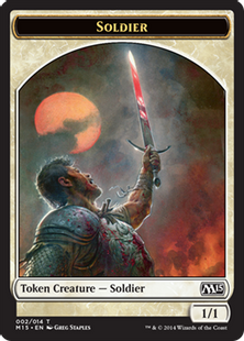 (002)《兵士トークン/Soldier Token》[M15] 白