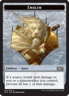 (013)《紋章（不動のアジャニ）/Emblem Ajani Steadfast》[M15]