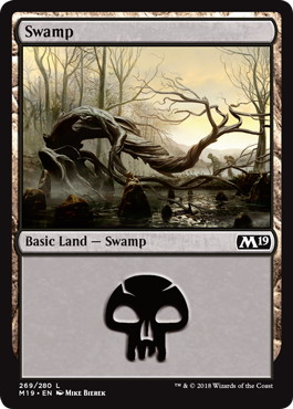 【Foil】(269)《沼/Swamp》[M19] 土地