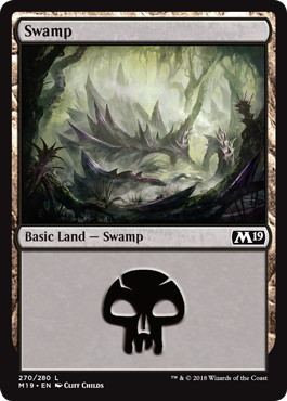 【Foil】(270)《沼/Swamp》[M19] 土地