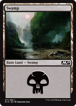 【Foil】(271)《沼/Swamp》[M19] 土地