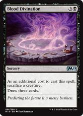 【Foil】《血占い/Blood Divination》[M19] 黒U