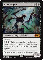 【Foil】■プレリリース■《骨ドラゴン/Bone Dragon》[M19-PRE] 黒R