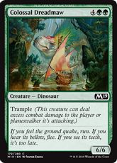 【Foil】《巨大な戦慄大口/Colossal Dreadmaw》[M19] 緑C