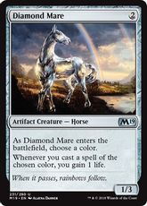 【Foil】《金剛牝馬/Diamond Mare》[M19] 茶U