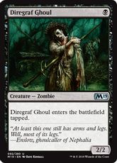 【Foil】《戦墓のグール/Diregraf Ghoul》[M19] 黒U