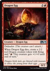 【Foil】《ドラゴンの卵/Dragon Egg》[M19] 赤U