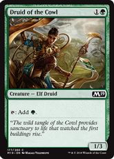 【Foil】《僧帽地帯のドルイド/Druid of the Cowl》[M19] 緑C