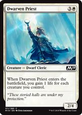 《ドワーフの僧侶/Dwarven Priest》[M19] 白C