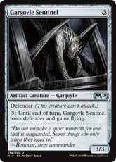 【Foil】《ガーゴイルの歩哨/Gargoyle Sentinel》[M19] 茶U