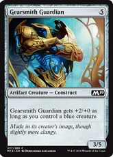 【Foil】《機械職人の守護者/Gearsmith Guardian》[M19] 茶C