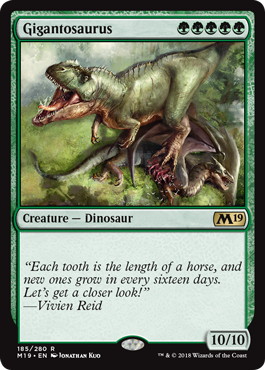 《ギガントサウルス/Gigantosaurus》[M19] 緑R