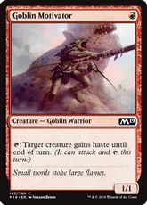 【Foil】《ゴブリンの激励者/Goblin Motivator》[M19] 赤C