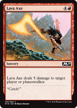 溶岩の斧/Lava Axe》[M19] 赤C | 日本最大級 MTG通販サイト「晴れる屋」