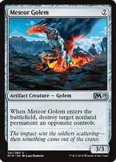 【Foil】《隕石ゴーレム/Meteor Golem》[M19] 茶U