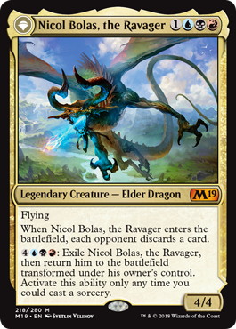 Foil】□プレリリース□《破滅の龍、ニコル・ボーラス/Nicol Bolas 