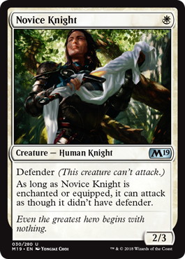 《新米騎士/Novice Knight》[M19] 白U