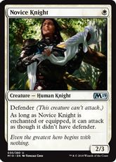 【Foil】《新米騎士/Novice Knight》[M19] 白U