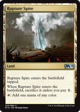 【Foil】《断ち割る尖塔/Rupture Spire》[M19] 土地U