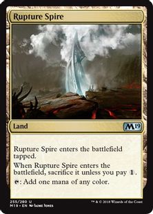 《断ち割る尖塔/Rupture Spire》[M19] 土地U
